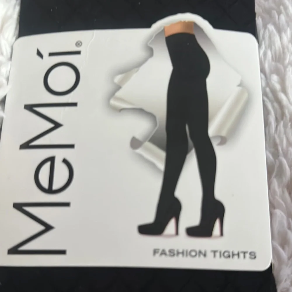 NWT MeMoi Black Fashion Tights Size M/L